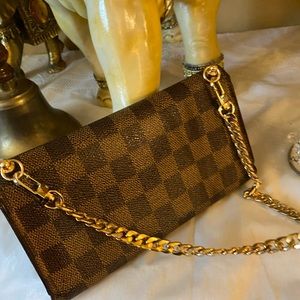 Porte tresor international Damier Ebene